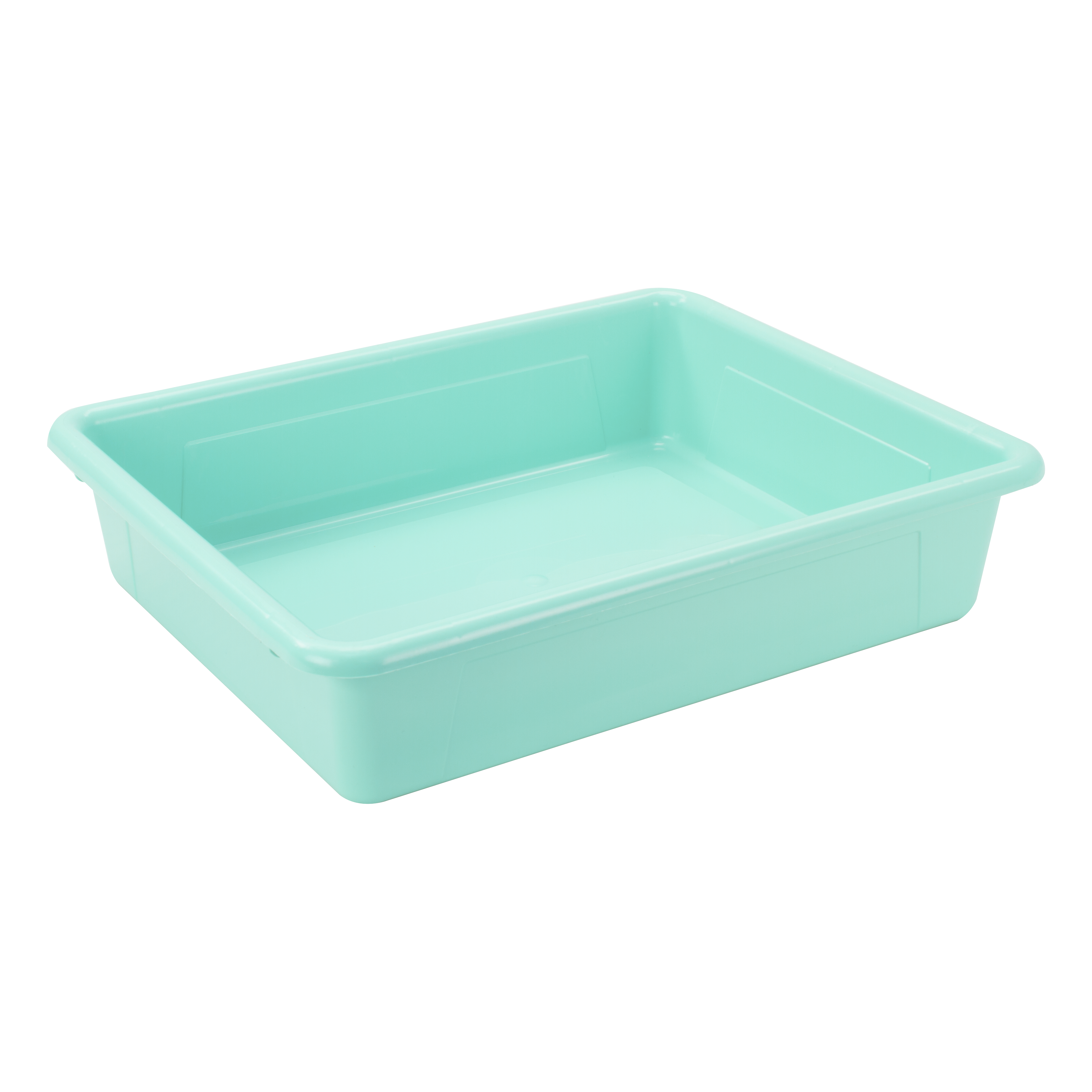 Storex Storage Tray, Letter size, 10 x 13 x 3 Inches, Teal
